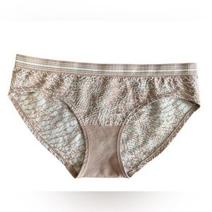 Auden Cotton Beige Animal Print Panties, Size M